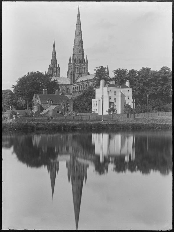 Lichfield Cathedral, View from the water