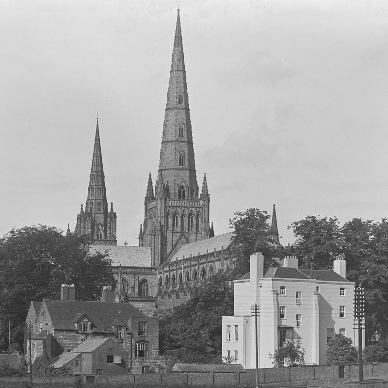 Lichfield Cathedral, View from the water