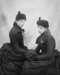 Melancholy Young Women Dressed in Black