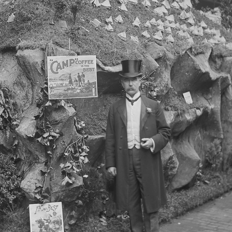 Camp Coffee Advertising Stand