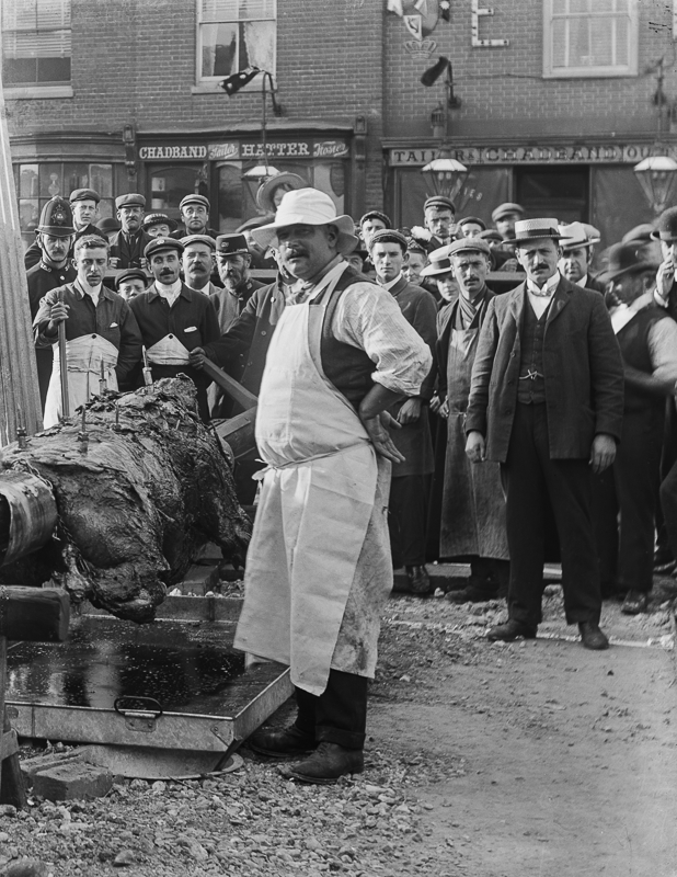 Street Scene - Ox Roasting